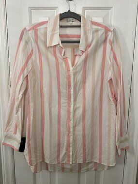 Tyler Boe Size M Medium Quinn Awning Stripe Shirt